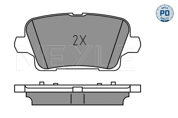 Placute frana MEYLE 0252212317/PD
