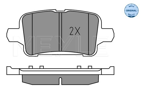 Placute frana MEYLE 0252212917
