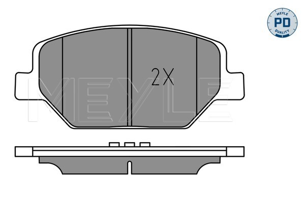Placute frana MEYLE 0252213819/PD