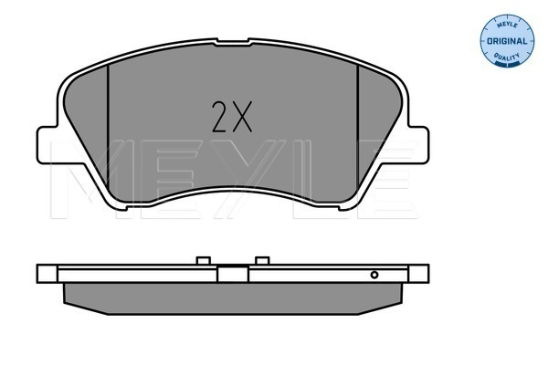 Placute frana MEYLE 0252222818