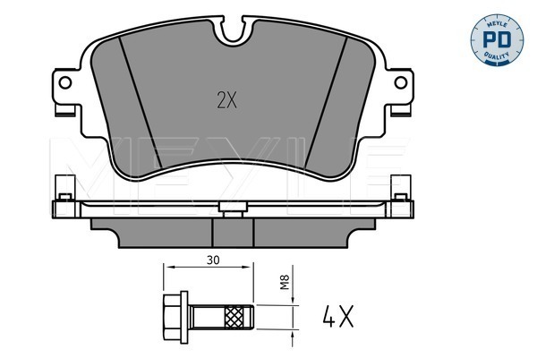 Placute frana MEYLE 0252230817/PD