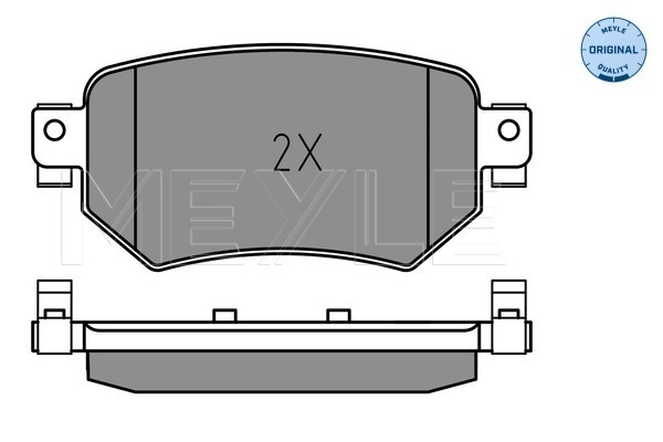 Placute frana MEYLE 0252234915