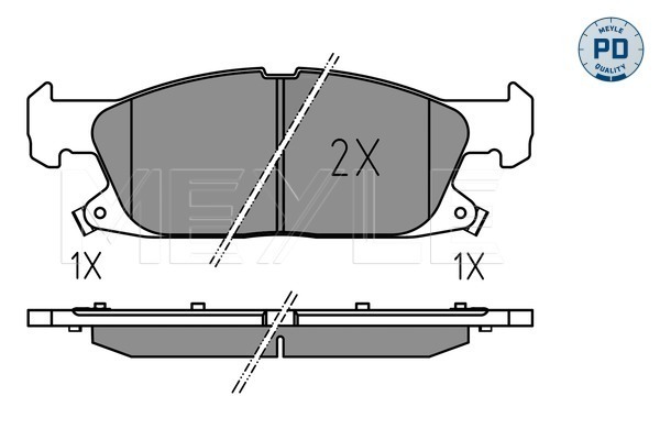 Placute frana MEYLE 0252241219