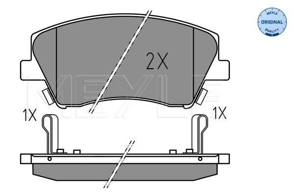 Placute frana MEYLE 025 225 1817