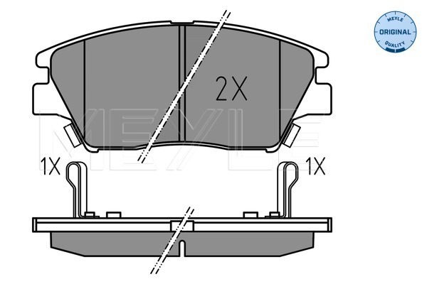 Placute frana MEYLE 0252259018