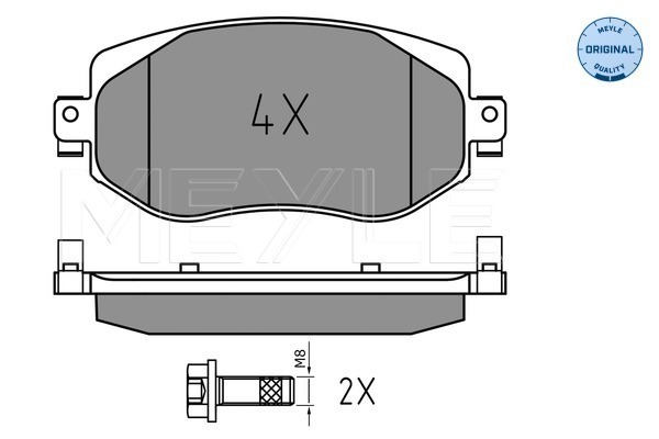 Placute frana MEYLE 0252261019