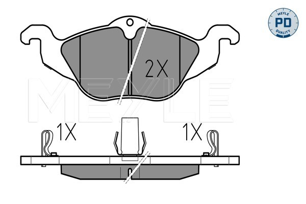 Placute frana MEYLE 0252306317/PD