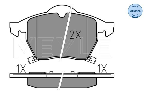 Placute frana MEYLE 0252311619/W