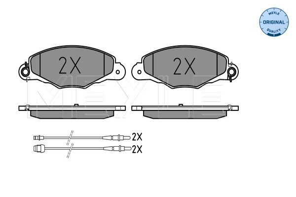 Placute frana MEYLE 0252313518/W