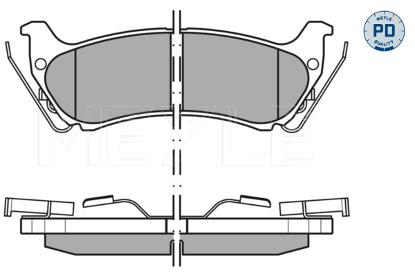 Placute frana MEYLE 0252319017/PD