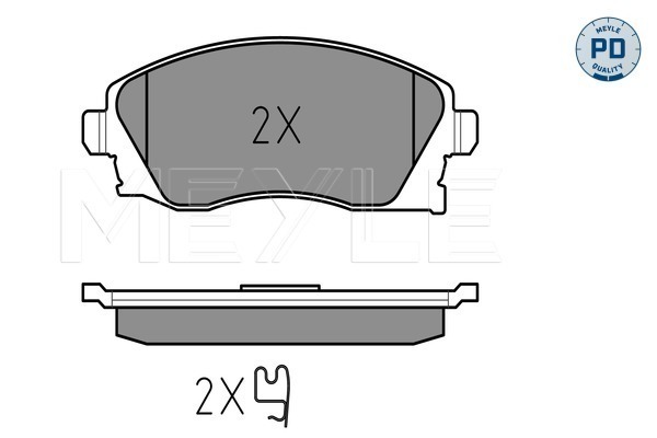 Placute frana MEYLE 0252322517/PD