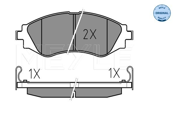 Placute frana MEYLE 0252323417/W