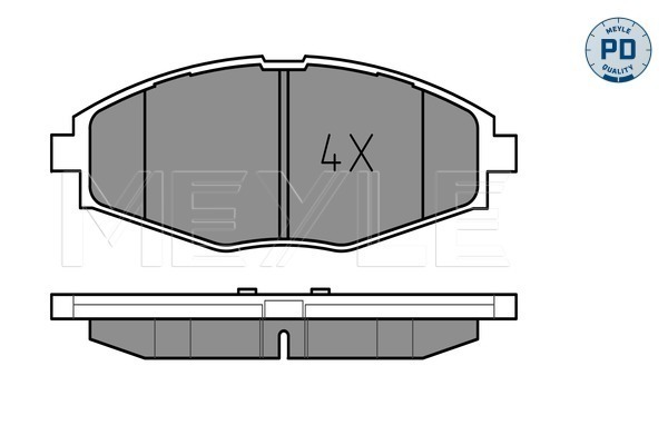 Placute frana MEYLE 0252324117/PD