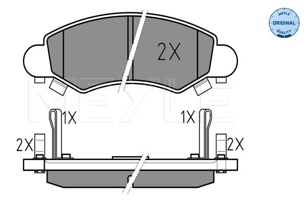 Placute frana MEYLE 0252325316/W