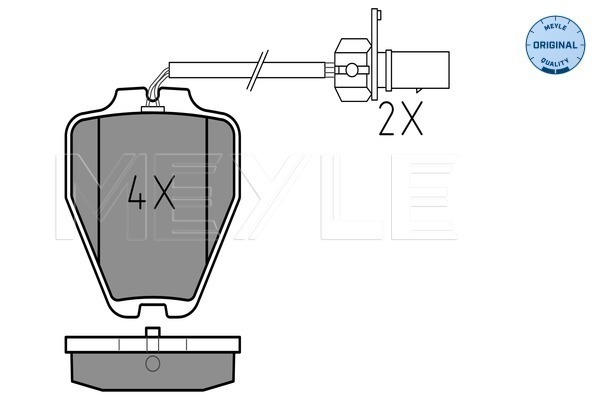 Placute frana MEYLE 0252328017/W