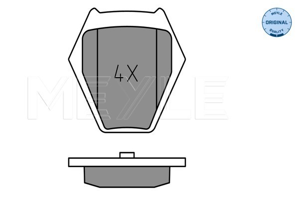 Placute frana MEYLE 0252328017/W