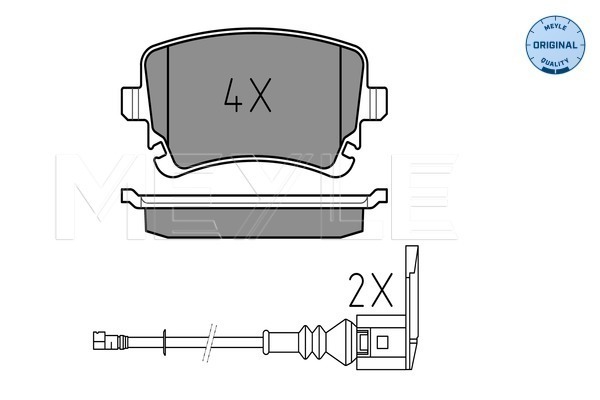 Placute frana MEYLE 0252332617/W