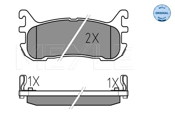 Placute frana MEYLE 0252338713/W