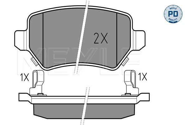 Placute frana MEYLE 0252341715/PD