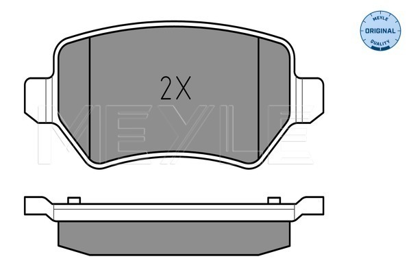 Placute frana MEYLE 0252341715/W