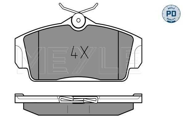 Placute frana MEYLE 025 234 6316/PD
