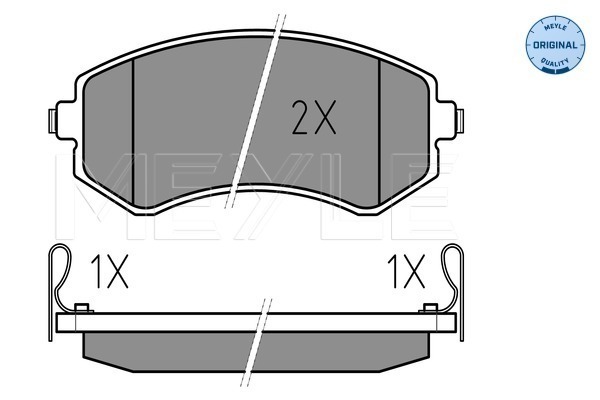 Placute frana MEYLE 0252350216/W