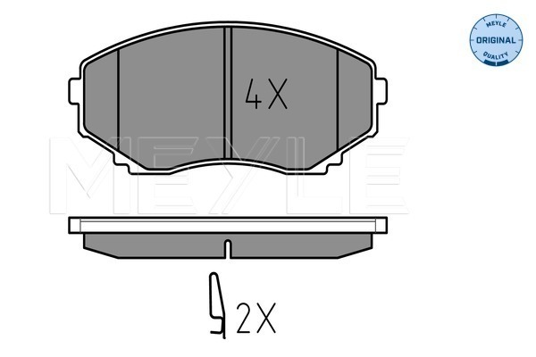 Placute frana MEYLE 0252351516/W