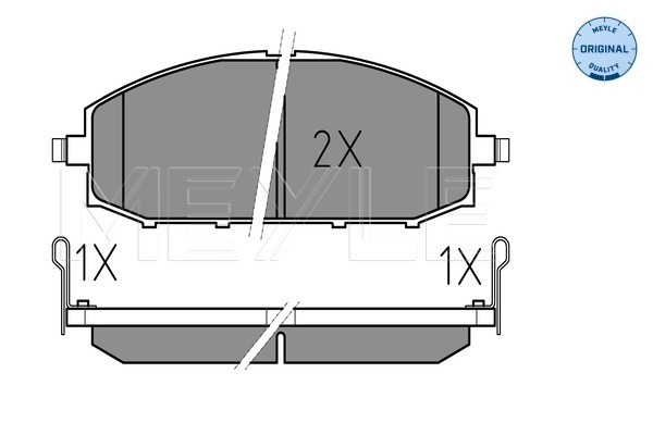 Placute frana MEYLE 0252361118/W