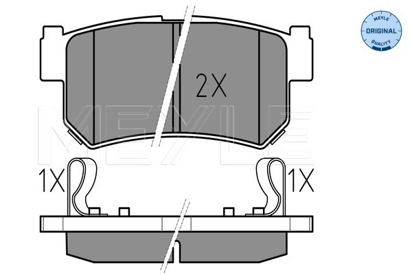 Placute frana MEYLE 0252367315/W