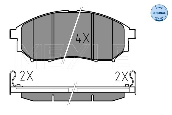 Placute frana MEYLE 0252369816/W