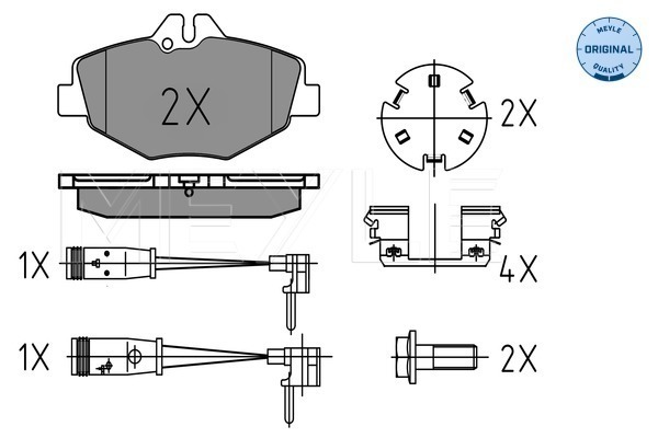 Placute frana MEYLE 0252374320/W