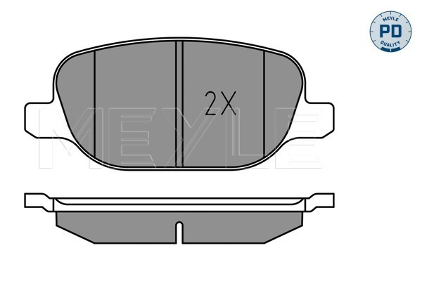 Placute frana MEYLE 0252381118/PD
