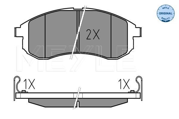 Placute frana MEYLE 0252387914/W