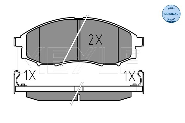 Placute frana MEYLE 0252397017/W