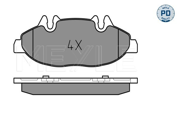 Placute frana MEYLE 0252400720/PD