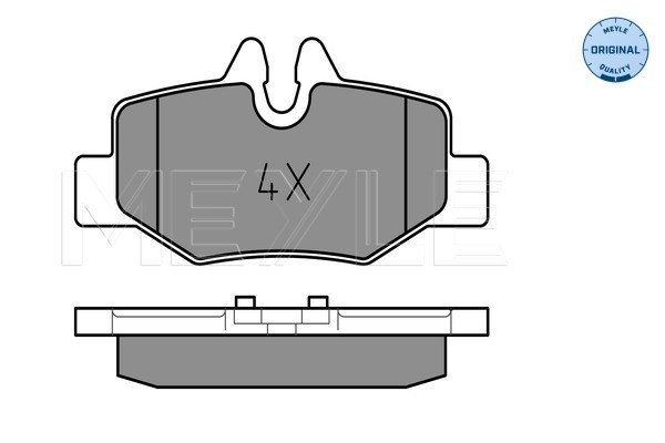 Placute frana MEYLE 0252400817