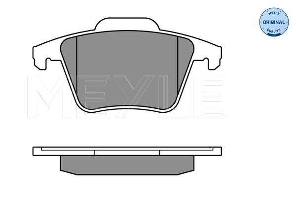 Placute frana MEYLE 0252401118