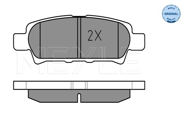 Placute frana MEYLE 0252401416/W