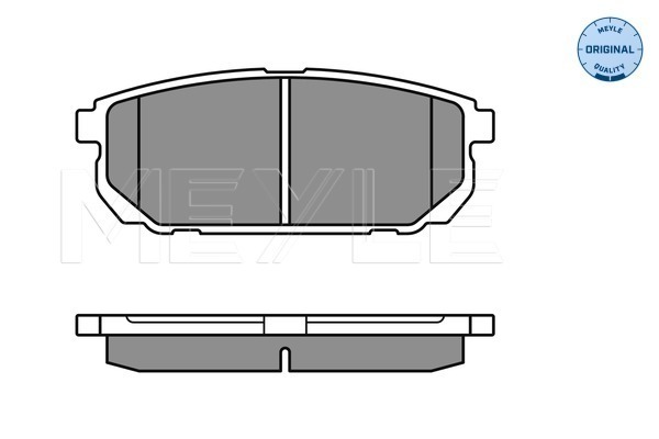 Placute frana MEYLE 0252405815/W