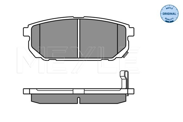 Placute frana MEYLE 0252405815/W