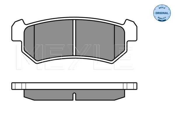 Placute frana MEYLE 0252407114