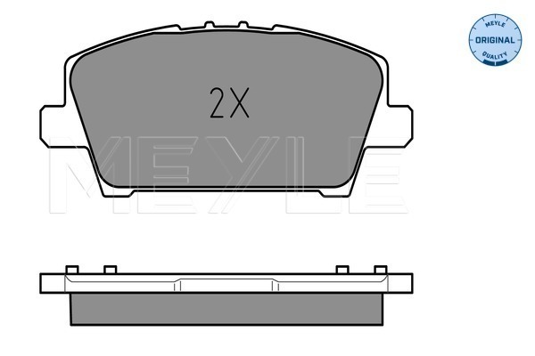 Placute frana MEYLE 0252408717/W