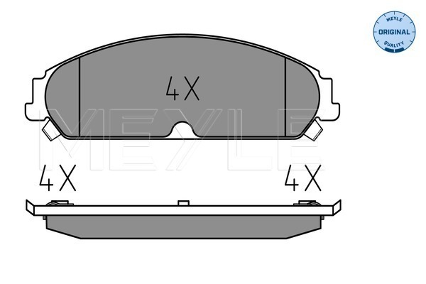 Placute frana MEYLE 0252416417/W