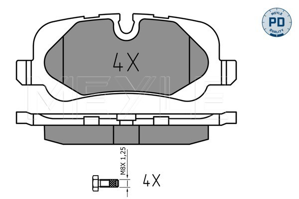 Placute frana MEYLE 0252419217/PD