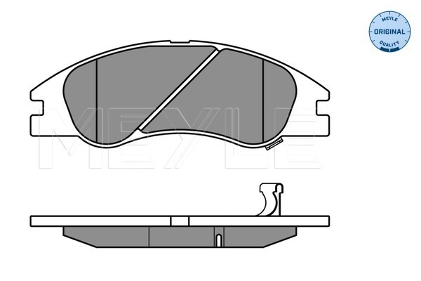Placute frana MEYLE 0252421817/W