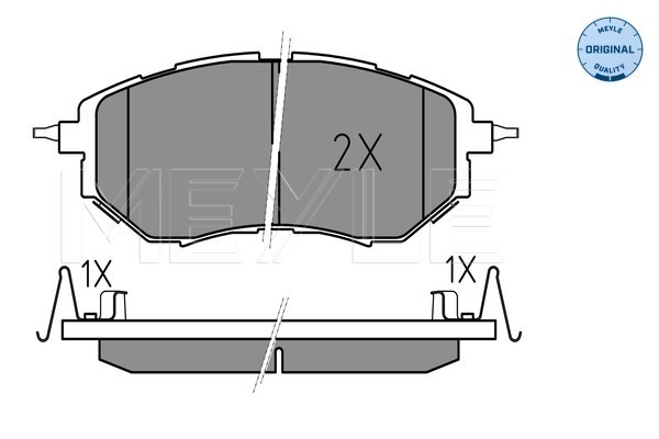Placute frana MEYLE 0252422218/W