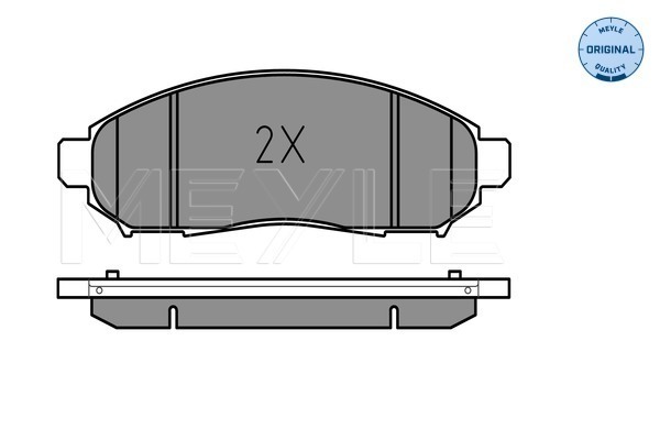 Placute frana MEYLE 0252422716/W