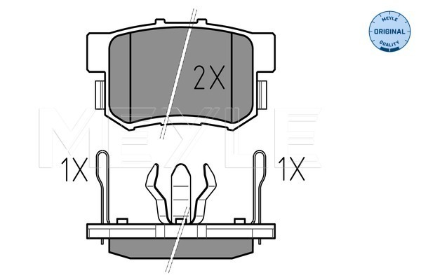 Placute frana MEYLE 0252423114/W