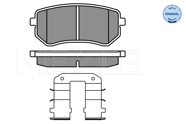 Placute frana MEYLE 0252427614/W