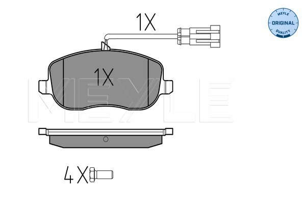 Placute frana MEYLE 0252429419/W